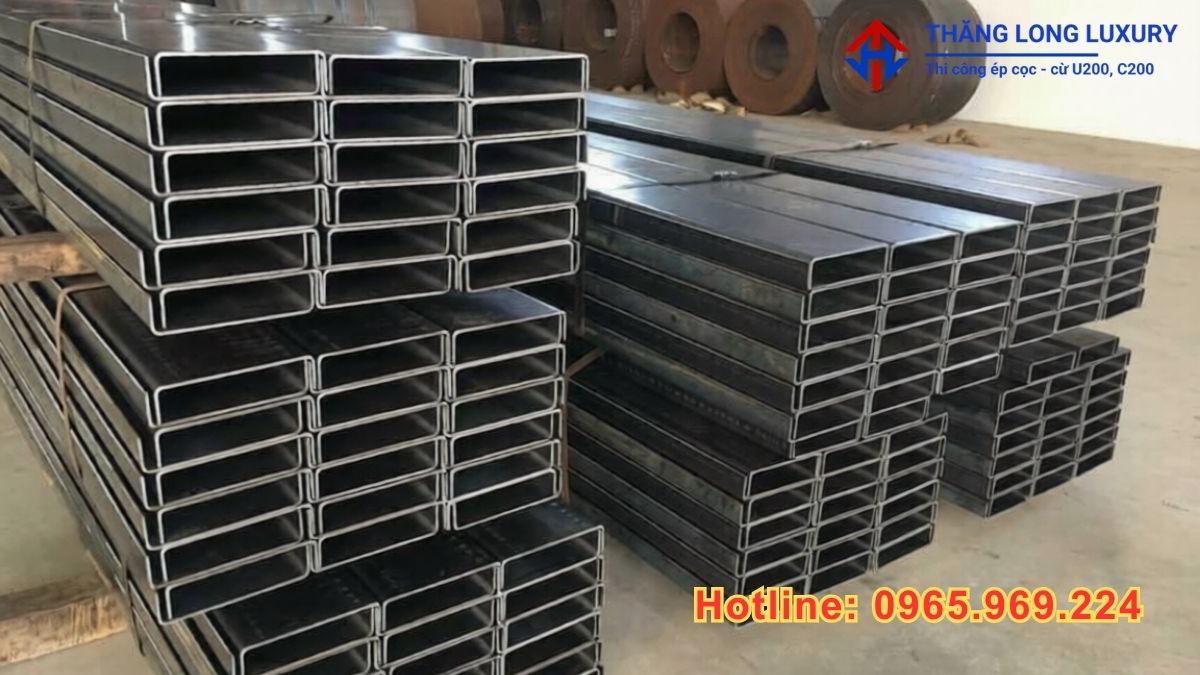 Cừ U200 ứng dụng trong xây dựng