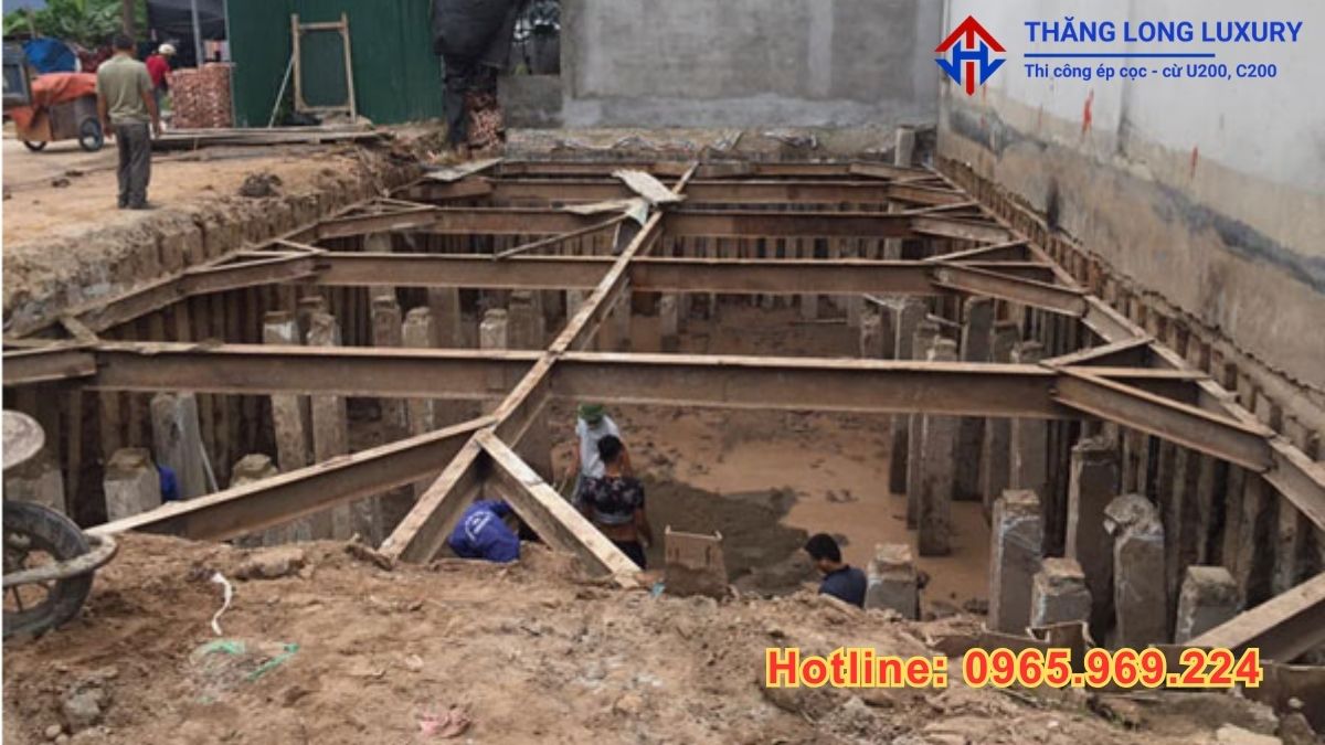 Quy trình thi công ép cừ U200 đạt chuẩn
