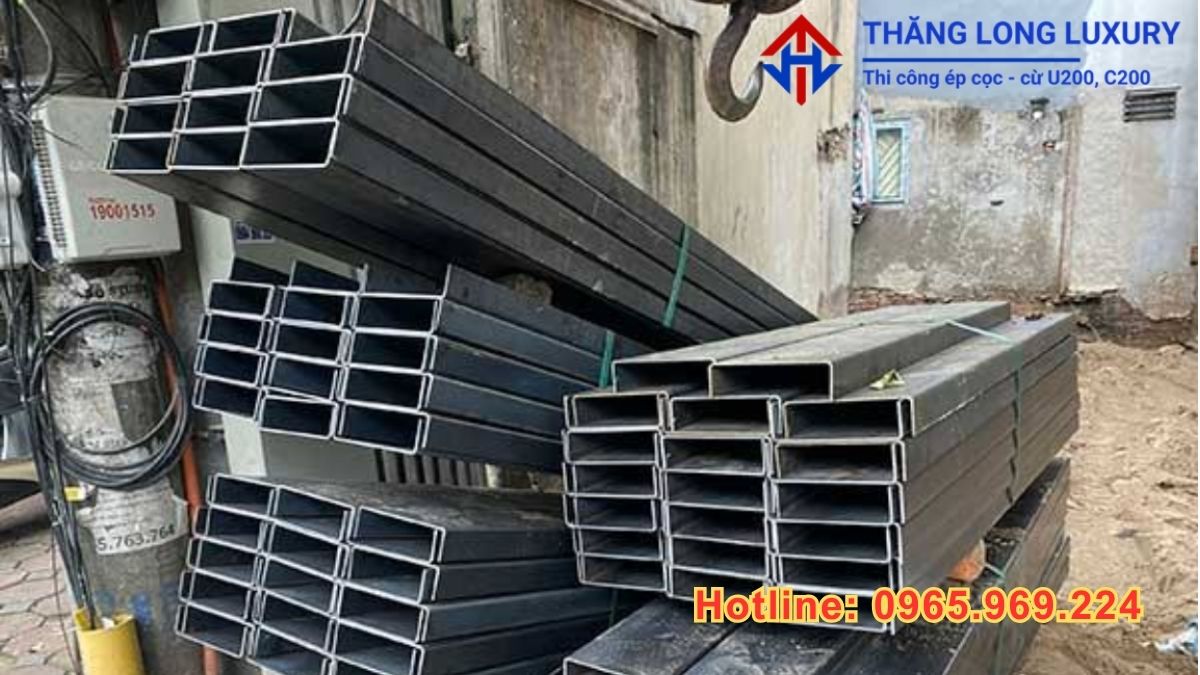 Cừ U200 cấu tạo và ứng dụng